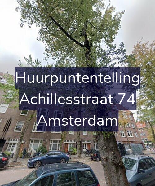 Foto gevel Huurpuntentelling voor Achillesstraat 74, Amsterdam