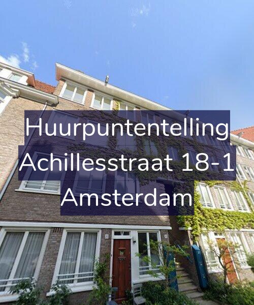Foto gevel Huurpuntentelling voor Achillesstraat 18-1, Amsterdam
