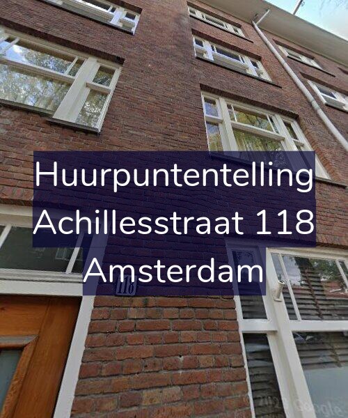 Foto gevel Huurpuntentelling voor Achillesstraat 118, Amsterdam