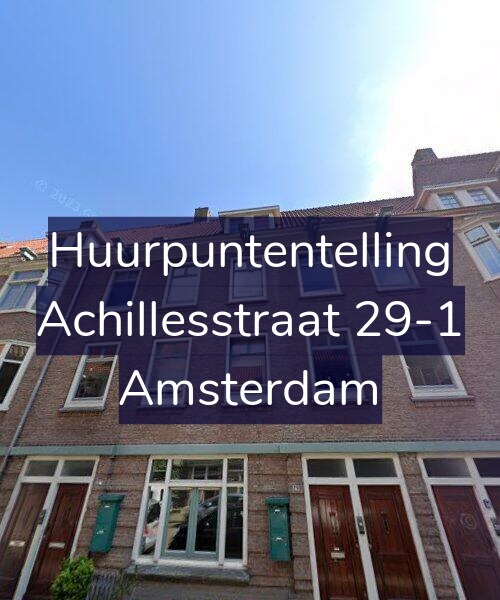 Foto gevel Huurpuntentelling voor Achillesstraat 29-1, Amsterdam