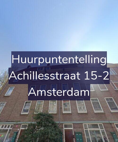 Foto gevel Huurpuntentelling voor Achillesstraat 15-2, Amsterdam