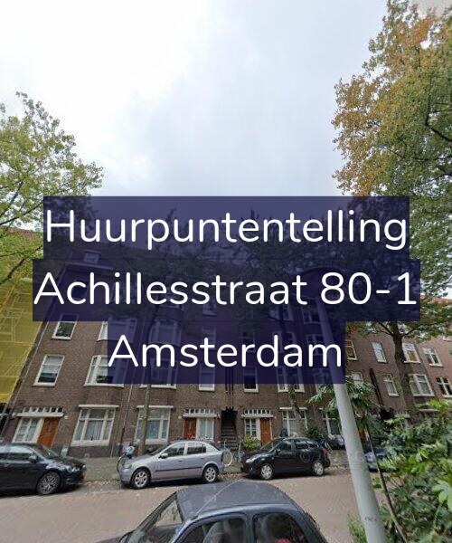 Foto gevel Huurpuntentelling voor Achillesstraat 80-1, Amsterdam