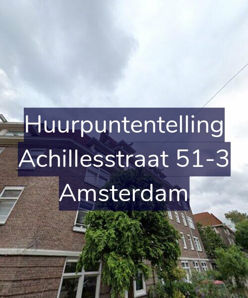 Foto gevel Huurpuntentelling voor Achillesstraat 51-3, Amsterdam