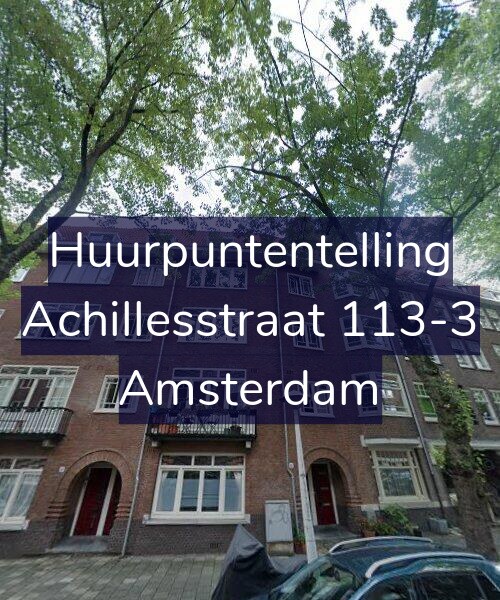 Foto gevel Huurpuntentelling voor Achillesstraat 113-3, Amsterdam