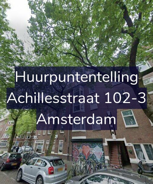 Foto gevel Huurpuntentelling voor Achillesstraat 102-3, Amsterdam