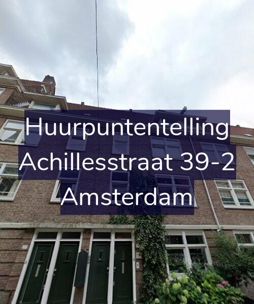 Foto gevel Huurpuntentelling voor Achillesstraat 39-2, Amsterdam
