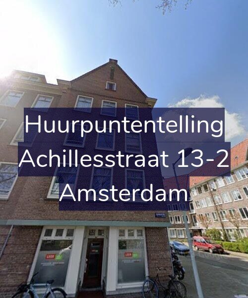 Foto gevel Huurpuntentelling voor Achillesstraat 13-2, Amsterdam