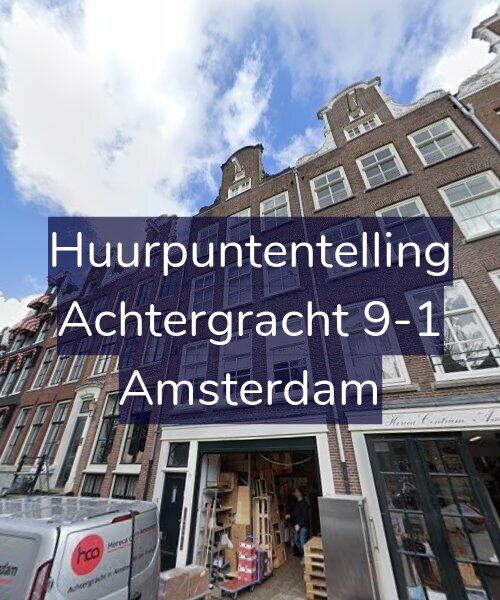Foto gevel Huurpuntentelling voor Achtergracht 9-1, Amsterdam