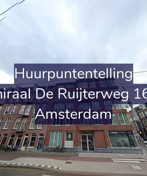 Foto gevel Huurpuntentelling voor Admiraal De Ruijterweg 166-C, Amsterdam