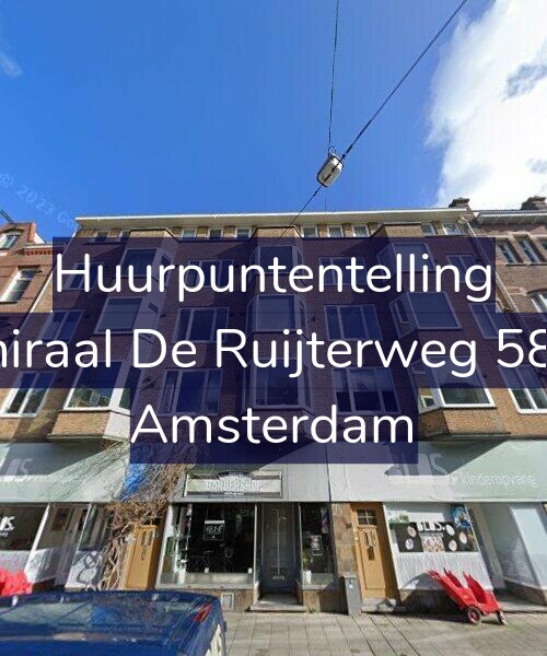 Foto gevel Huurpuntentelling voor Admiraal De Ruijterweg 58-A1, Amsterdam