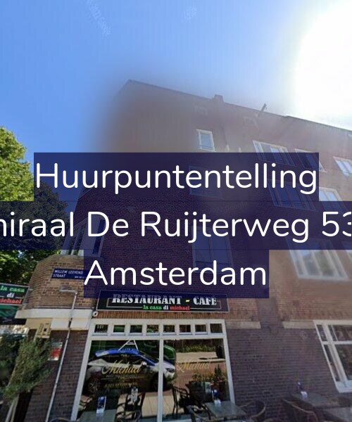 Foto gevel Huurpuntentelling voor Admiraal De Ruijterweg 531-2, Amsterdam