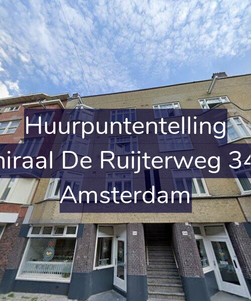 Foto gevel Huurpuntentelling voor Admiraal De Ruijterweg 348-1, Amsterdam