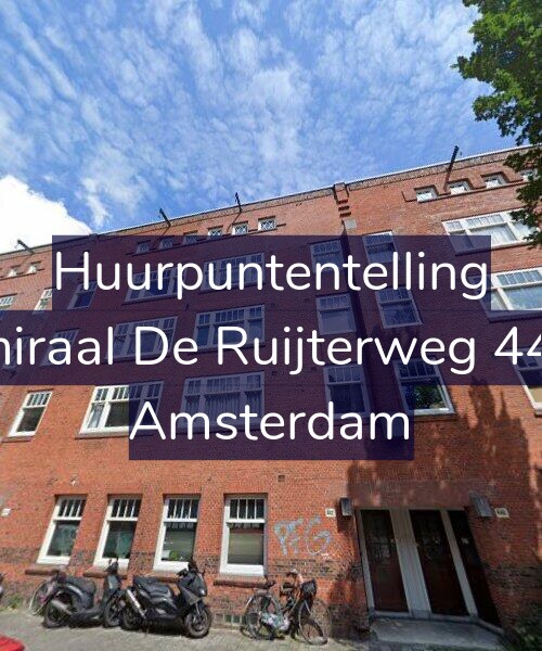 Foto gevel Huurpuntentelling voor Admiraal De Ruijterweg 442-1, Amsterdam