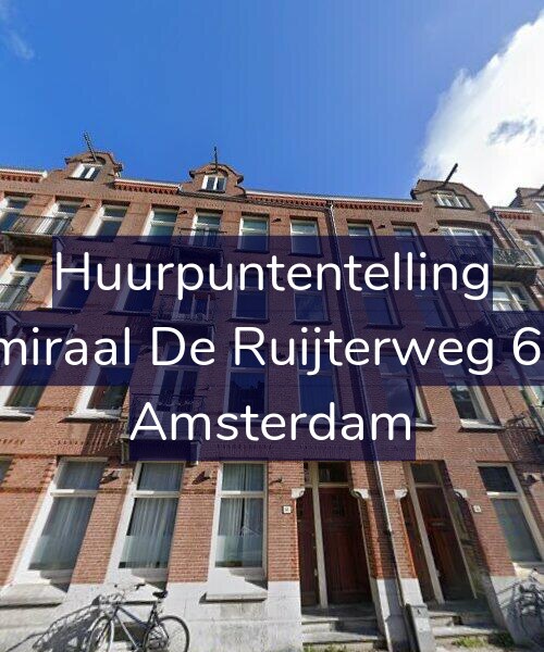 Foto gevel Huurpuntentelling voor Admiraal De Ruijterweg 66-1, Amsterdam