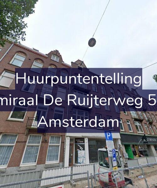 Foto gevel Huurpuntentelling voor Admiraal De Ruijterweg 57-1, Amsterdam