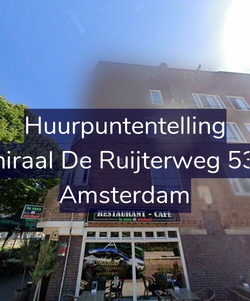 Foto gevel Huurpuntentelling voor Admiraal De Ruijterweg 533-1, Amsterdam