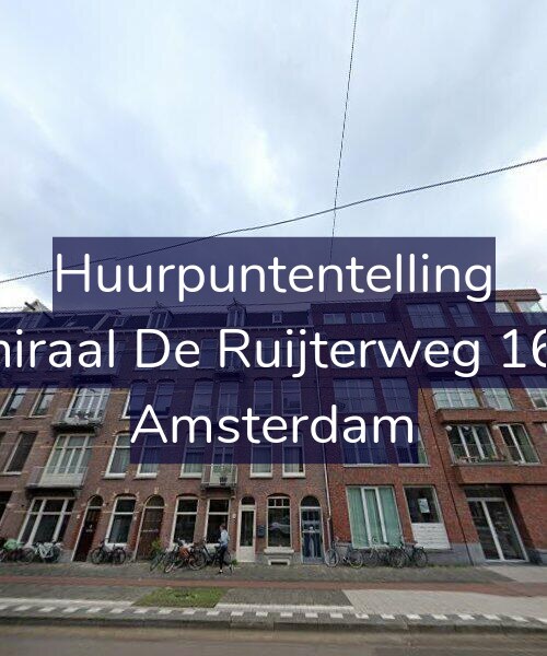 Foto gevel Huurpuntentelling voor Admiraal De Ruijterweg 168-3, Amsterdam