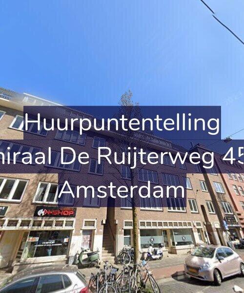 Foto gevel Huurpuntentelling voor Admiraal De Ruijterweg 458-2, Amsterdam