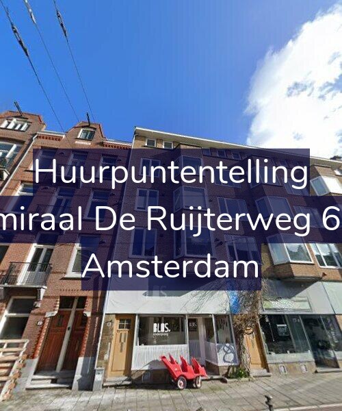 Foto gevel Huurpuntentelling voor Admiraal De Ruijterweg 60-1, Amsterdam