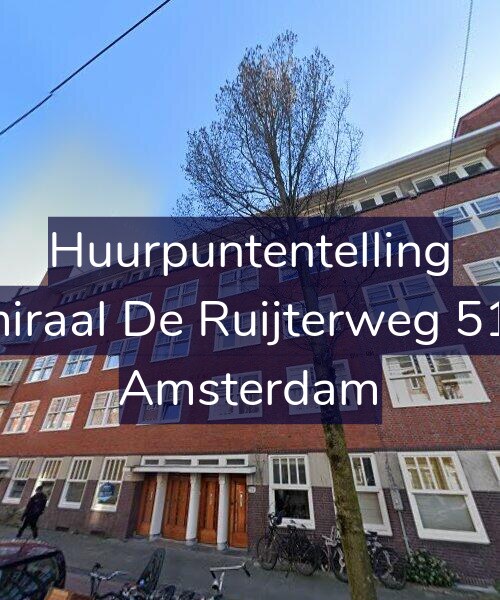 Foto gevel Huurpuntentelling voor Admiraal De Ruijterweg 511-1, Amsterdam