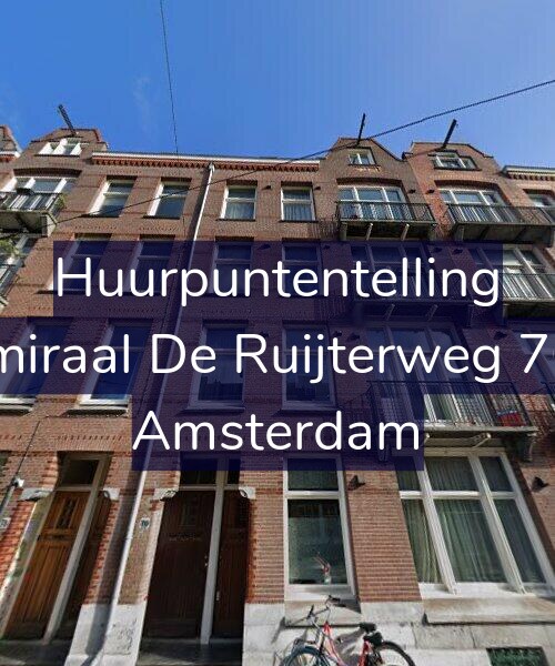 Foto gevel Huurpuntentelling voor Admiraal De Ruijterweg 76-A, Amsterdam