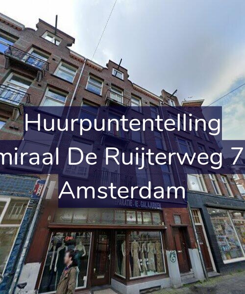 Foto gevel Huurpuntentelling voor Admiraal De Ruijterweg 75-1, Amsterdam
