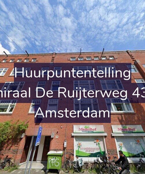 Foto gevel Huurpuntentelling voor Admiraal De Ruijterweg 436-1, Amsterdam
