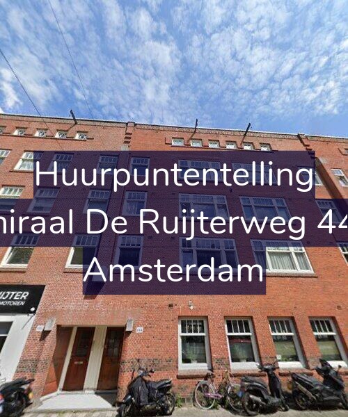Foto gevel Huurpuntentelling voor Admiraal De Ruijterweg 444-1, Amsterdam