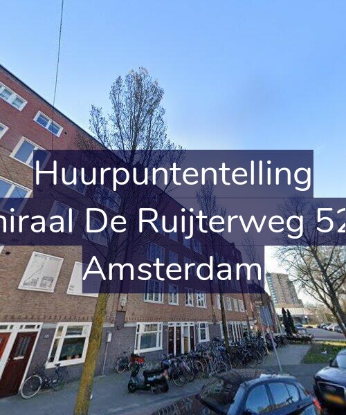 Foto gevel Huurpuntentelling voor Admiraal De Ruijterweg 525-2, Amsterdam