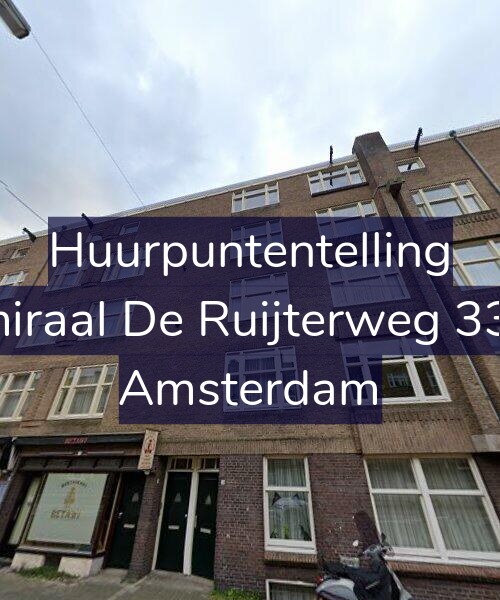 Foto gevel Huurpuntentelling voor Admiraal De Ruijterweg 339-4, Amsterdam