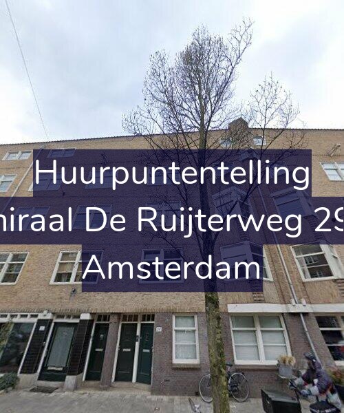 Foto gevel Huurpuntentelling voor Admiraal De Ruijterweg 297-1, Amsterdam