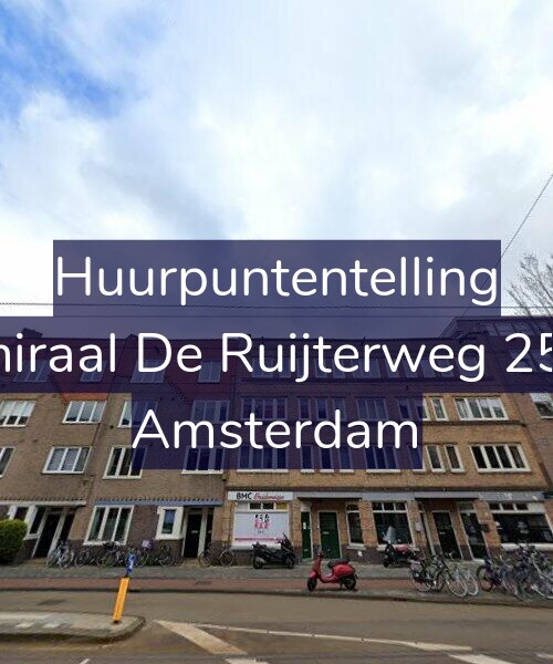 Foto gevel Huurpuntentelling voor Admiraal De Ruijterweg 250-2, Amsterdam