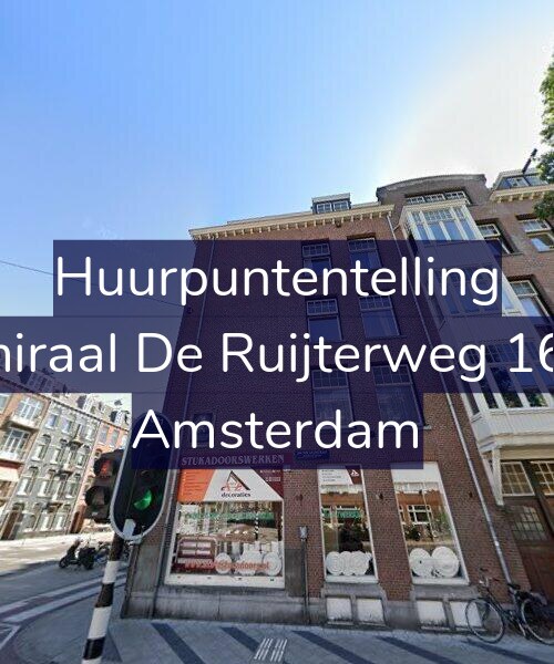 Foto gevel Huurpuntentelling voor Admiraal De Ruijterweg 161-1, Amsterdam