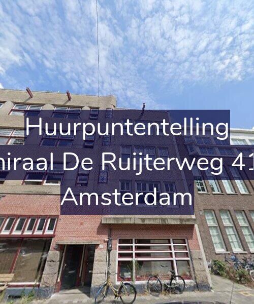 Foto gevel Huurpuntentelling voor Admiraal De Ruijterweg 412-2, Amsterdam
