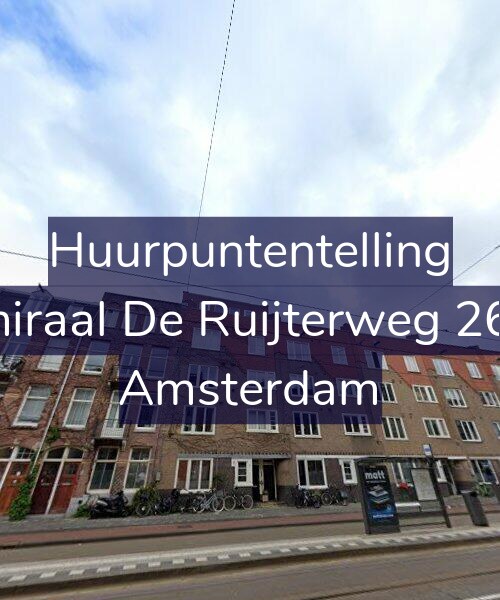 Foto gevel Huurpuntentelling voor Admiraal De Ruijterweg 260-2, Amsterdam