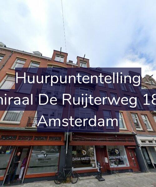 Foto gevel Huurpuntentelling voor Admiraal De Ruijterweg 185-2, Amsterdam