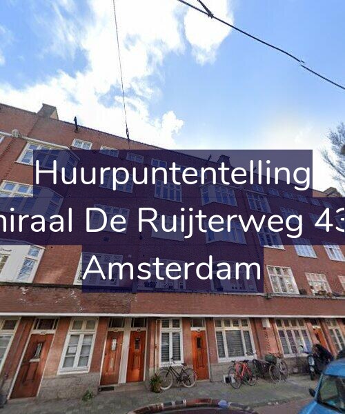 Foto gevel Huurpuntentelling voor Admiraal De Ruijterweg 439-3, Amsterdam