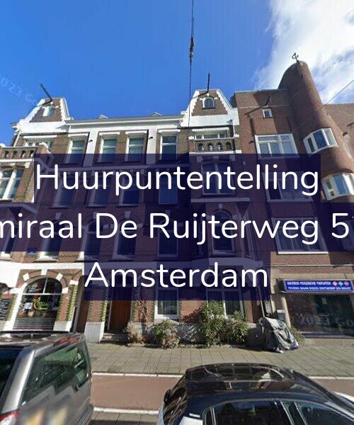 Foto gevel Huurpuntentelling voor Admiraal De Ruijterweg 52-H, Amsterdam