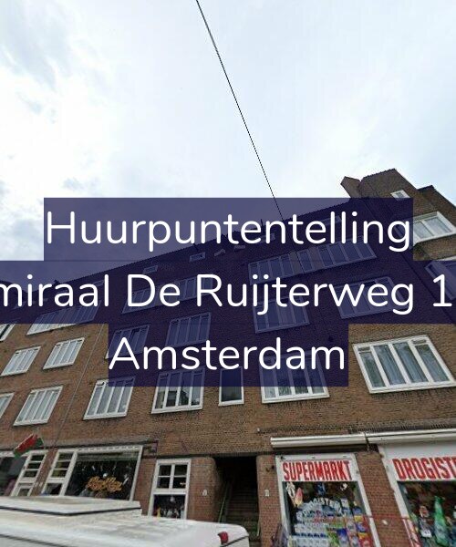 Foto gevel Huurpuntentelling voor Admiraal De Ruijterweg 15-3, Amsterdam