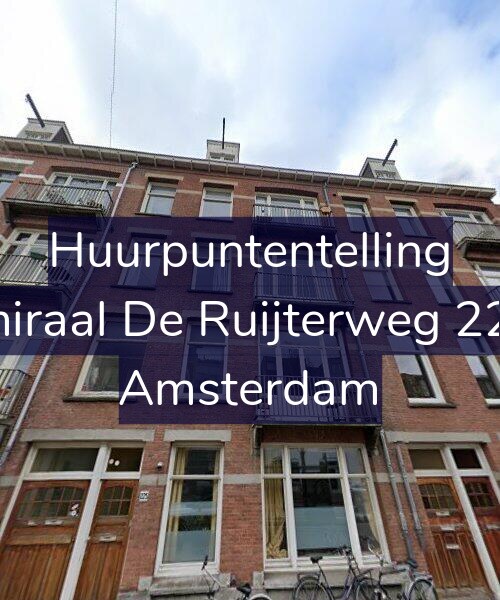 Foto gevel Huurpuntentelling voor Admiraal De Ruijterweg 225-2, Amsterdam