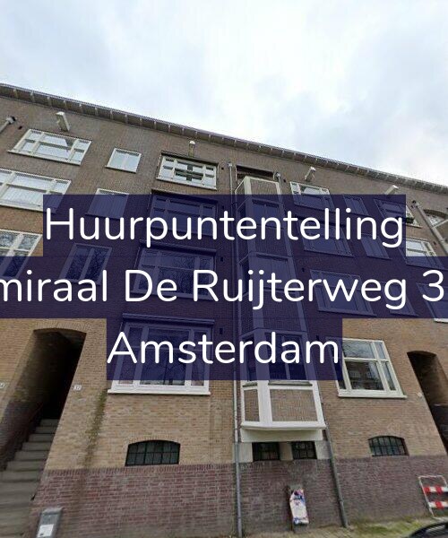 Foto gevel Huurpuntentelling voor Admiraal De Ruijterweg 32-2, Amsterdam