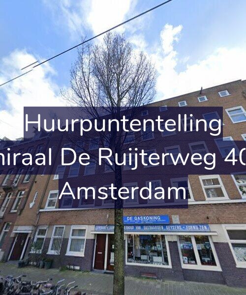 Foto gevel Huurpuntentelling voor Admiraal De Ruijterweg 401-1, Amsterdam