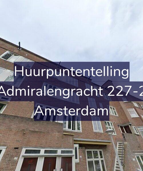 Foto gevel Huurpuntentelling voor Admiralengracht 227-2, Amsterdam