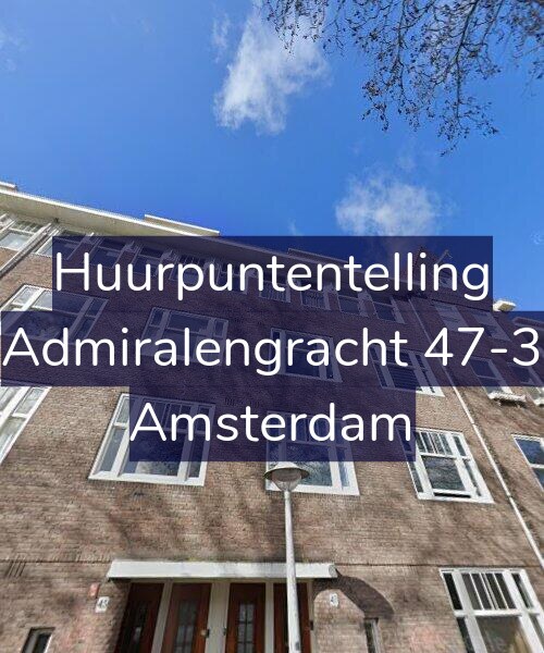 Foto gevel Huurpuntentelling voor Admiralengracht 47-3, Amsterdam