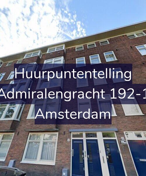 Foto gevel Huurpuntentelling voor Admiralengracht 192-1, Amsterdam