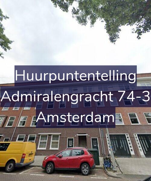 Foto gevel Huurpuntentelling voor Admiralengracht 74-3, Amsterdam