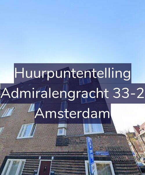 Foto gevel Huurpuntentelling voor Admiralengracht 33-2, Amsterdam