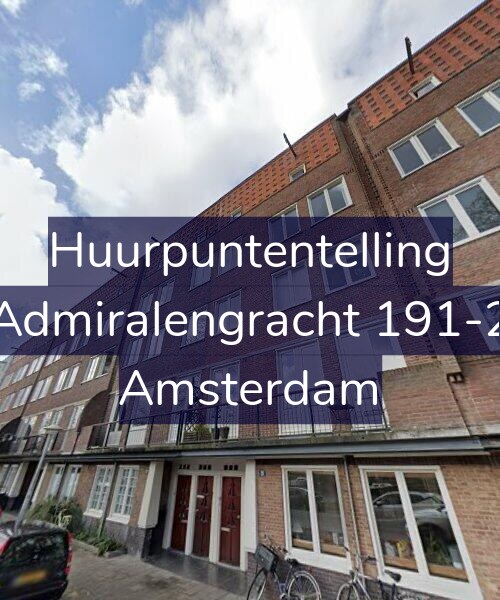 Foto gevel Huurpuntentelling voor Admiralengracht 191-2, Amsterdam