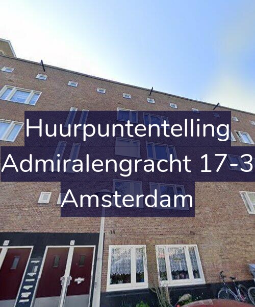 Foto gevel Huurpuntentelling voor Admiralengracht 17-3, Amsterdam