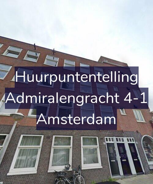 Foto gevel Huurpuntentelling voor Admiralengracht 4-1, Amsterdam